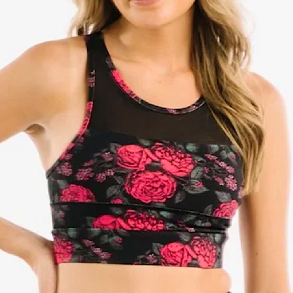 ZYIA Intimates & Sleepwear Zyia Electric Crimson Rose Luxe All Star